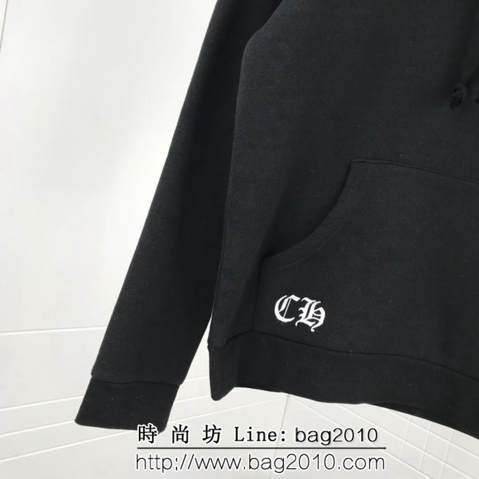 Chrome hearts 克羅心 18ss秋冬新款 梵文印花圖案 加絨加厚連帽衛衣 情侶款 ydi1294